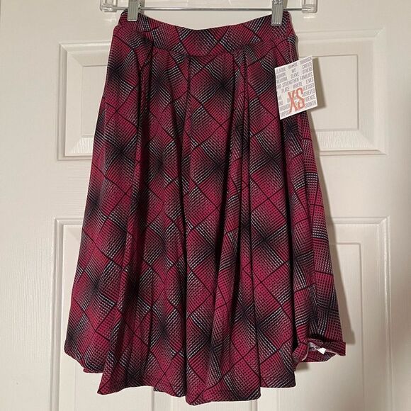 NWT Lularoe Madison Skirt - Plaid - Picture 1 of 5